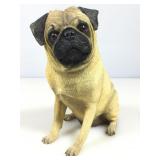 Danbury Mint Pug dog figurine, polyresin 8 in