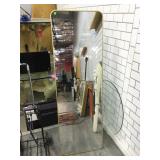 Floor mirror, approx 19x59in