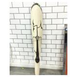 Tribal Hand carved and painted mask, 44in tall