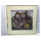 Evelyn Sheehan Original Acrylic/Pastel Painting.