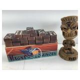 Vtg Magna Dominoes & Tiki bobble head