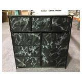 Small organizer w/cloth drawers, 39x12x39in