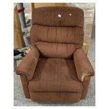 La Z Boy red recliner, 33in wide