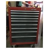 Craftsman large toolbox on wheels, 27x18x40in