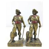 Paul Herzel Bronze-Clad Pirate Bookends by K&O