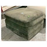 Dark Green ottoman, 28in long