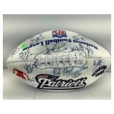 New England patriots autographed football