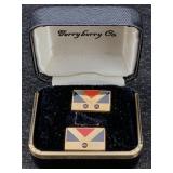 2 Gold-filled Pins W/ruby Stones