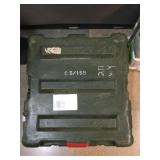 Green Hard travel case, approx 27x29x19in