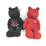 2 NASCAR plush bears, Dale Earnhardt Sr, 7 time