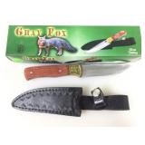 Chipaway Cutlery Gray Fox knife 8 in, w/black