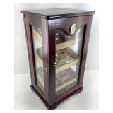 Cigar Humidor, wood frame countertop display