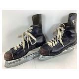 Signed NHL hockey skates, black