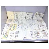 Stamp cards collection, asstd