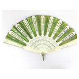 Vtg hand held fan, bone, some damage