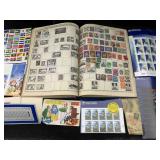 Stamp Collection In Book
