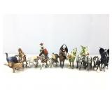 Schleich mixed figures, animals, knights,