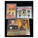 5 pc coin set, Inc 40% silver, Kennedy & 1942