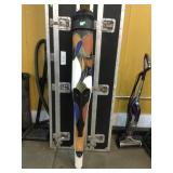 Tribal Hand carved and painted mask, 61in tall