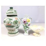 Handpainted Porcelain/Ceramic Vases, Jars and