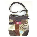 Coach patchwork shoulder bag purse