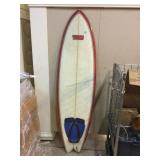 Super Fish 7S Seven Surfboard, 75in tall, No fin