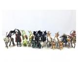Schleich mixed figures, animals, knights,