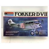 NOS Monogram Fokker VII model kit, 1:48 scale