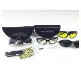 Wiley X eye glasses, 2 in cases