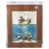 AE Lordon Signed LE Print On Paper. ï¿½A Little