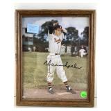 Warren Spahn autographed picture