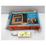 Vtg Fisher-Price toys, tape recorder & pocket