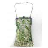 Antique Whiting & Davis Enameled Metal Mesh Purse