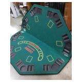 Octagonal Poker Table Top W/carry case, 48x48in