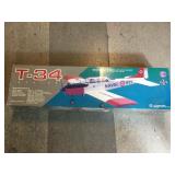RC model airplane kit, T-34 military trainer