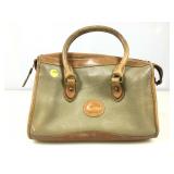 Vtg Dooney & Bourke satchel handbag tan/brown,