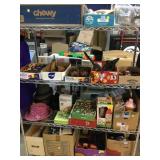 Rack of items not picked up from previous