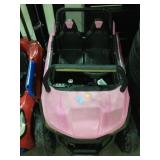 Pink kids electric car w/power cord, tested