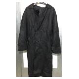 Alamo Uomo long leather coat black sz M