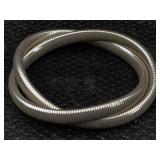 Sterling Bracelet, Tw 35.8g, Sz 2.75in Diameter