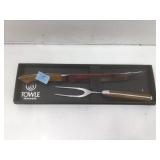 Towle craving knife & meat fork