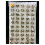 1950-1960's Gulf Gasoline Pins Nos Total 50