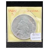 1925 S Signature Series Silver Peace Dollar