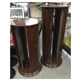 2-Swivel CD racks, approx 15x36in