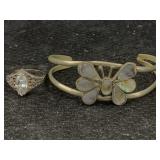 Sterling Ring W/mop Bracelet, Ring Is The Only