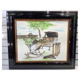 Signed Painting on Canvas - Morise ??? - 27x23