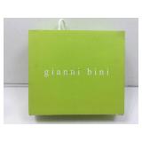 Gianni Bini high heeled shoe, silver sequined sz