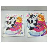 Vtg Lisa Frank folder & notebook, matching