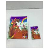 Vtg Lisa Frank notebook & notepad, matching