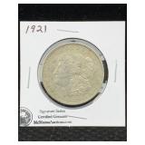 1921 Signature Series Silver Morgan Dollar